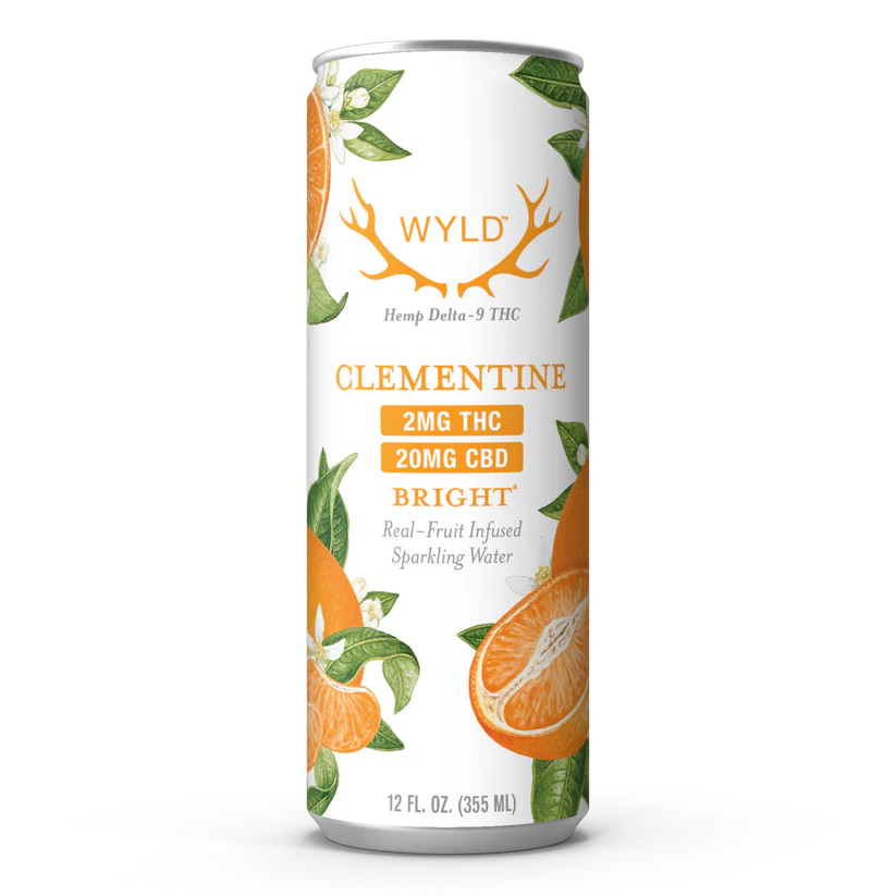 Low-Dose Clementine CBD:THC Sparkling Water | Bright