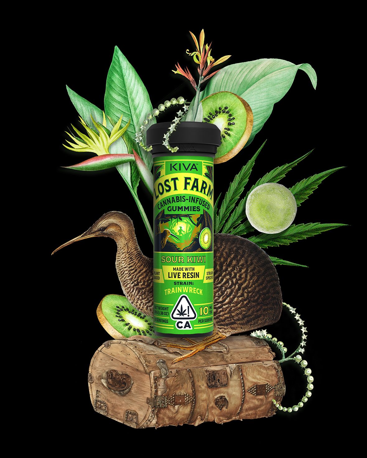 Sour Kiwi THC Gummies