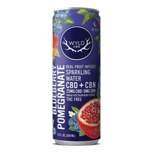 Blueberry Pomegranate CBD:CBN Sparkling Water | CBD-Only